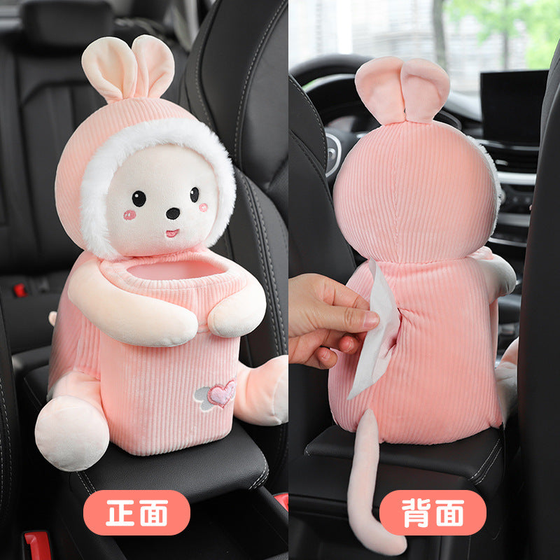 Different angles of the plush tissue holder image 6