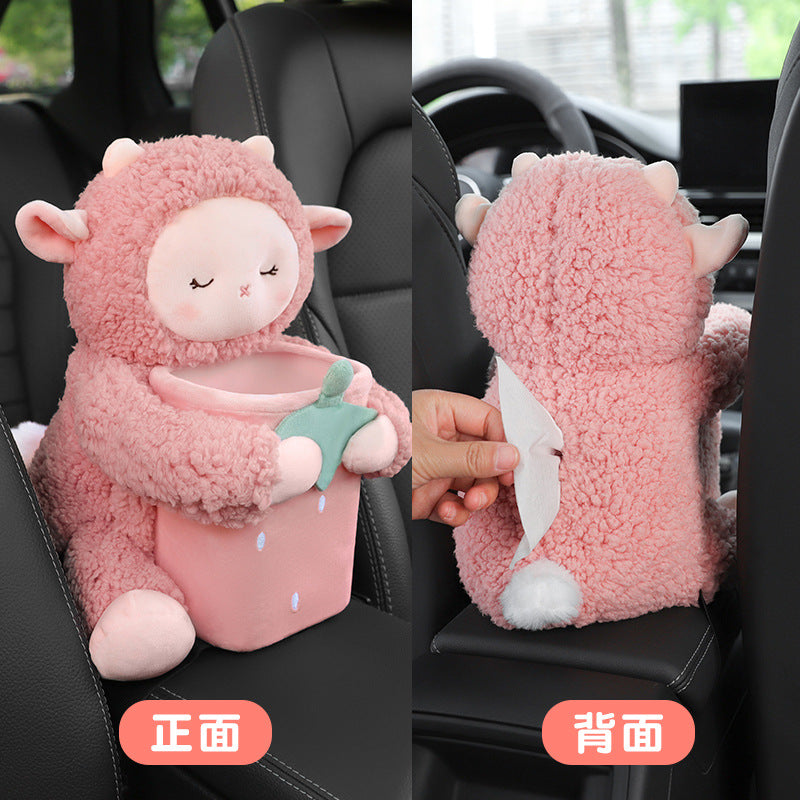 Functional use of car armrest tissue box image 8