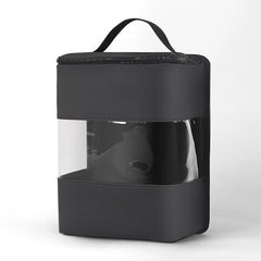 Portable trunk shoe storage box with handle