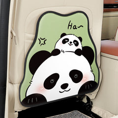 Durable dog themed rear seat protector