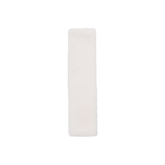 Plush car seat belt shoulder pad cover in cream