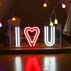 LED light shaped as a peace sign for decoration