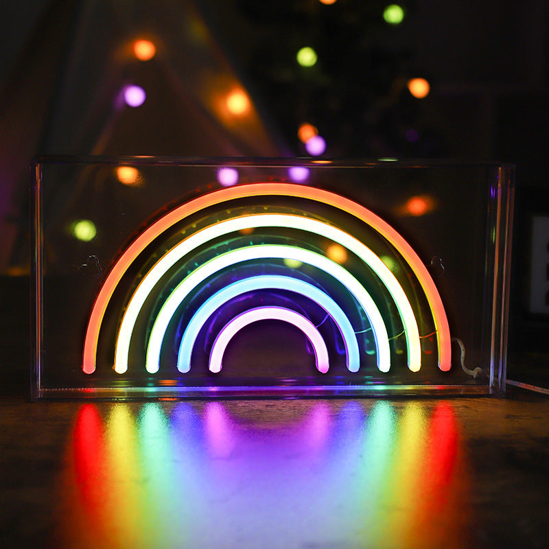 Neon Bliss LED shaped light displaying 'LOVE'