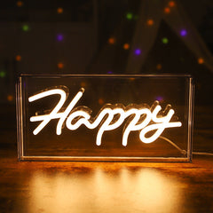 Vibrant neon light in fun shapes for home decor