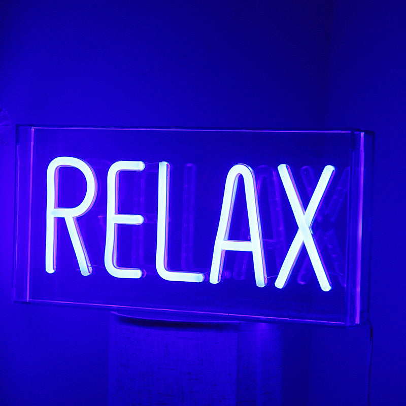 Stylish neon light in the shape of a flamingo