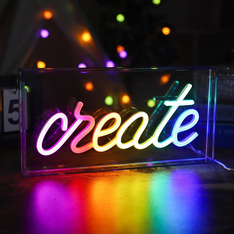 Neon Bliss LED shaped light displaying 'CHEERS'