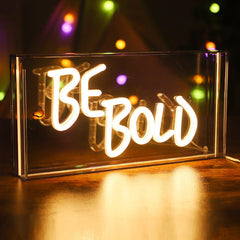 Neon Bliss LED shaped light displaying 'LOVE'