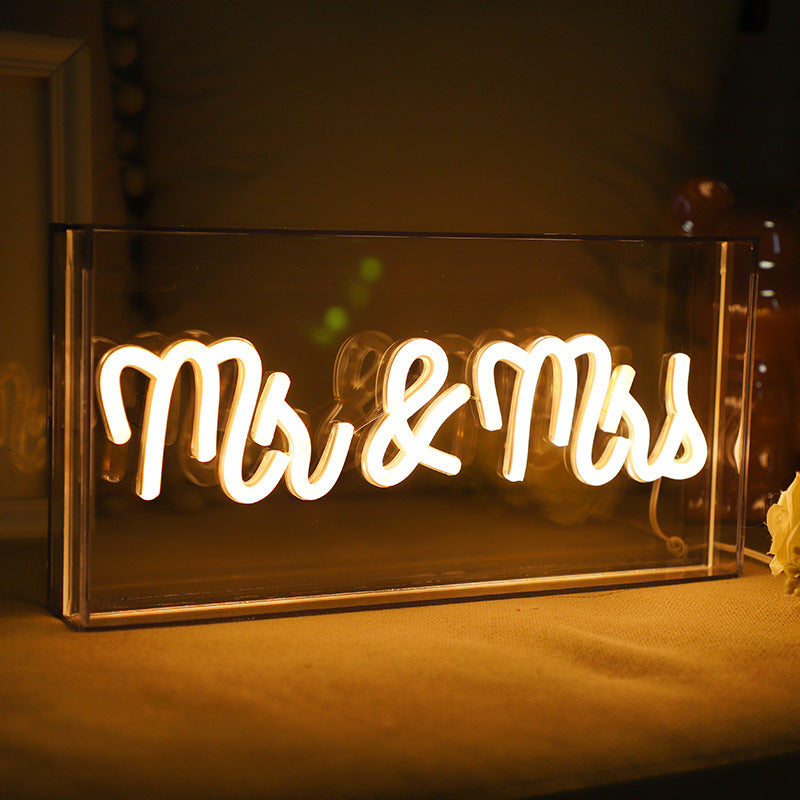Vibrant neon light in fun shapes for home decor