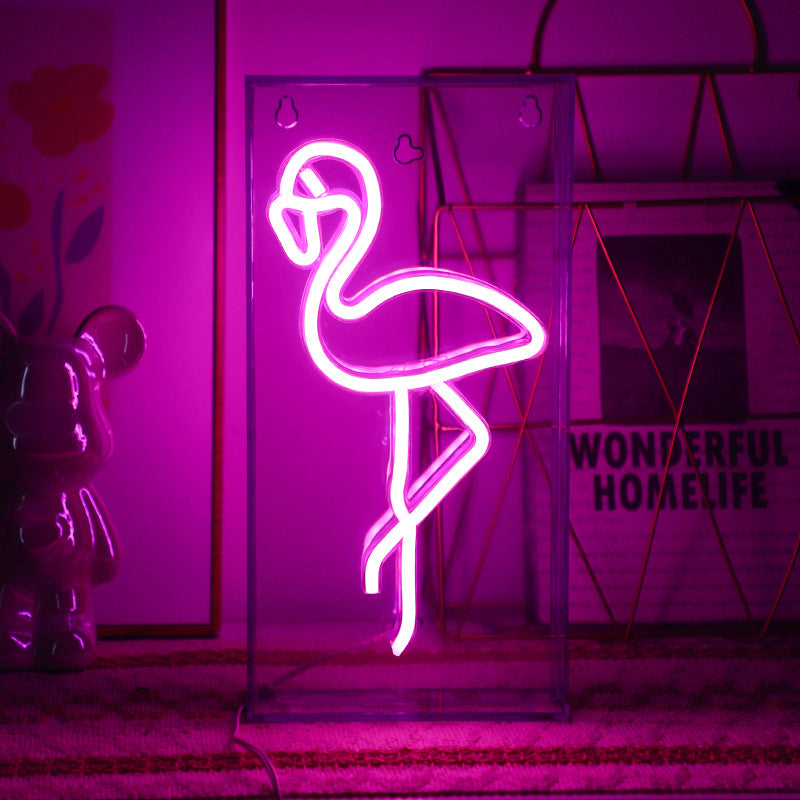 Vibrant neon light in fun shapes for home decor