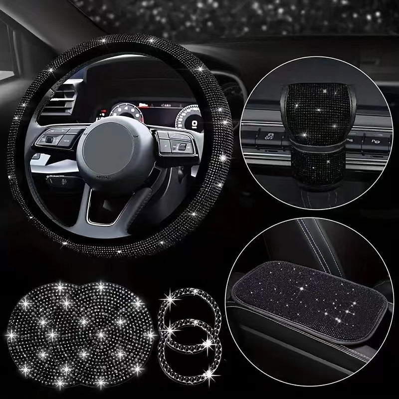 Bling rhinestone cup pads for car interiors image 8