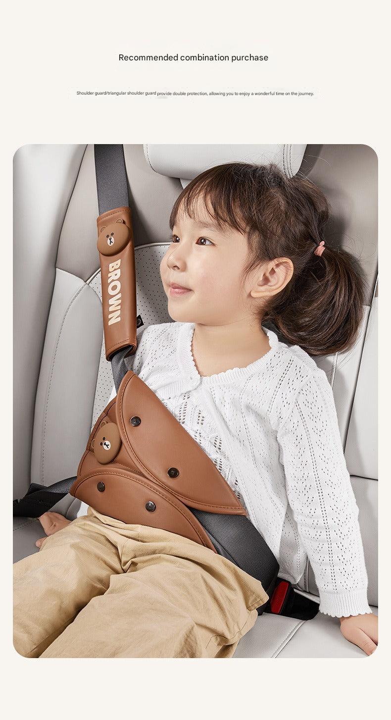 Kids car safety accessory with plush padding