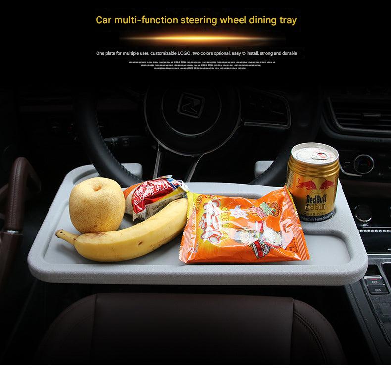 Portable car steering wheel desk in black