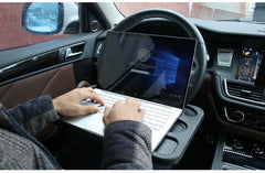 Installation process of the steering wheel desk
