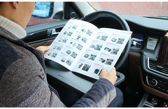 Portable car steering wheel desk in black