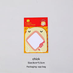 Playful pig cartoon sticky note