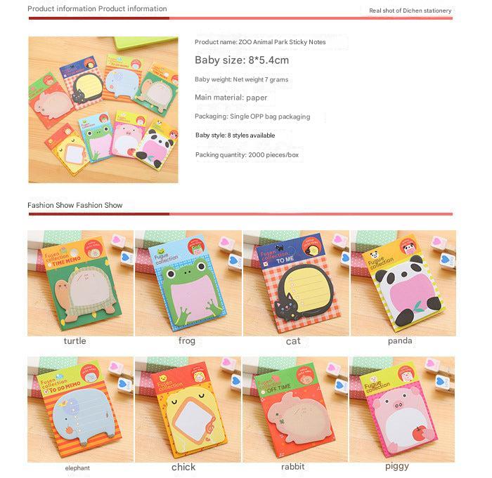 Cheerful rabbit sticky note design