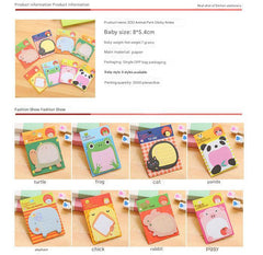 Cheerful rabbit sticky note design