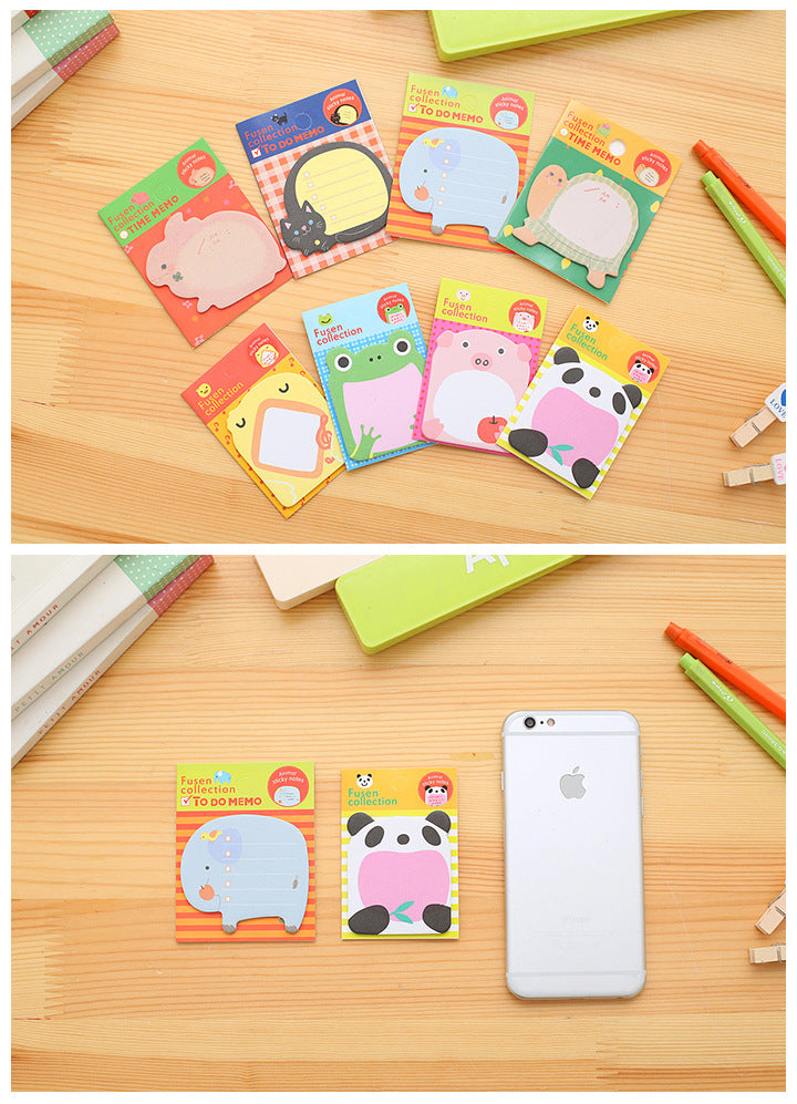 Friendly elephant sticky note