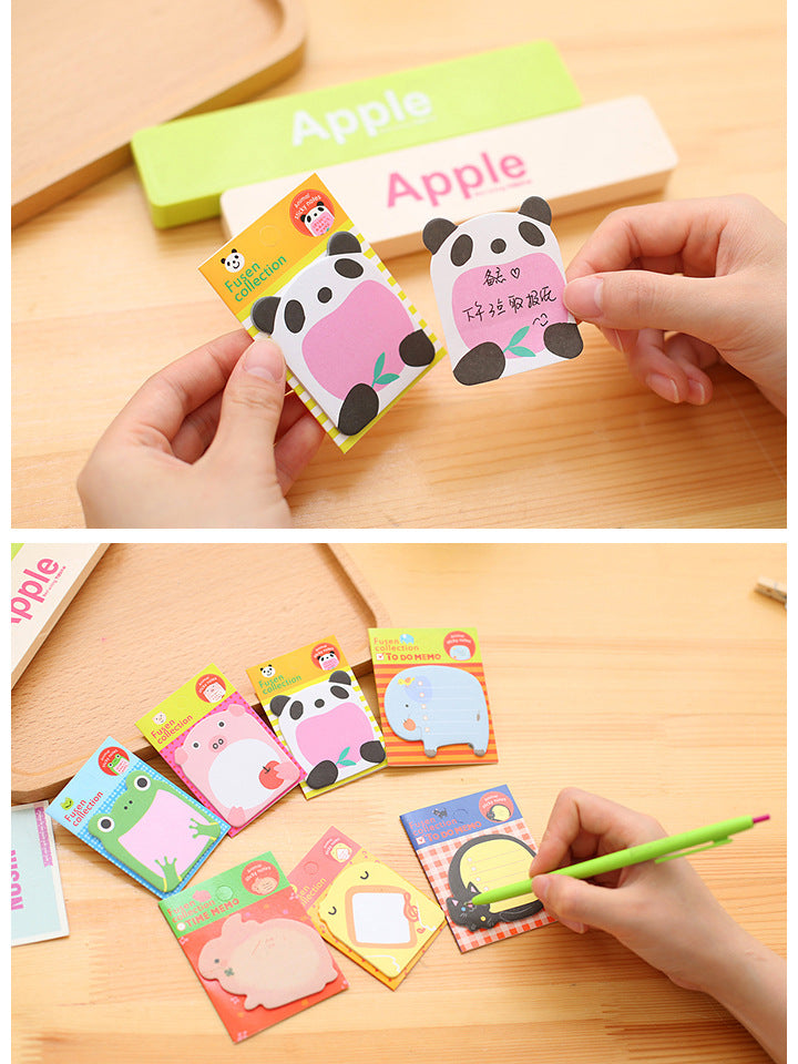 Adorable Zoo Animal Sticky Notes Set image 1