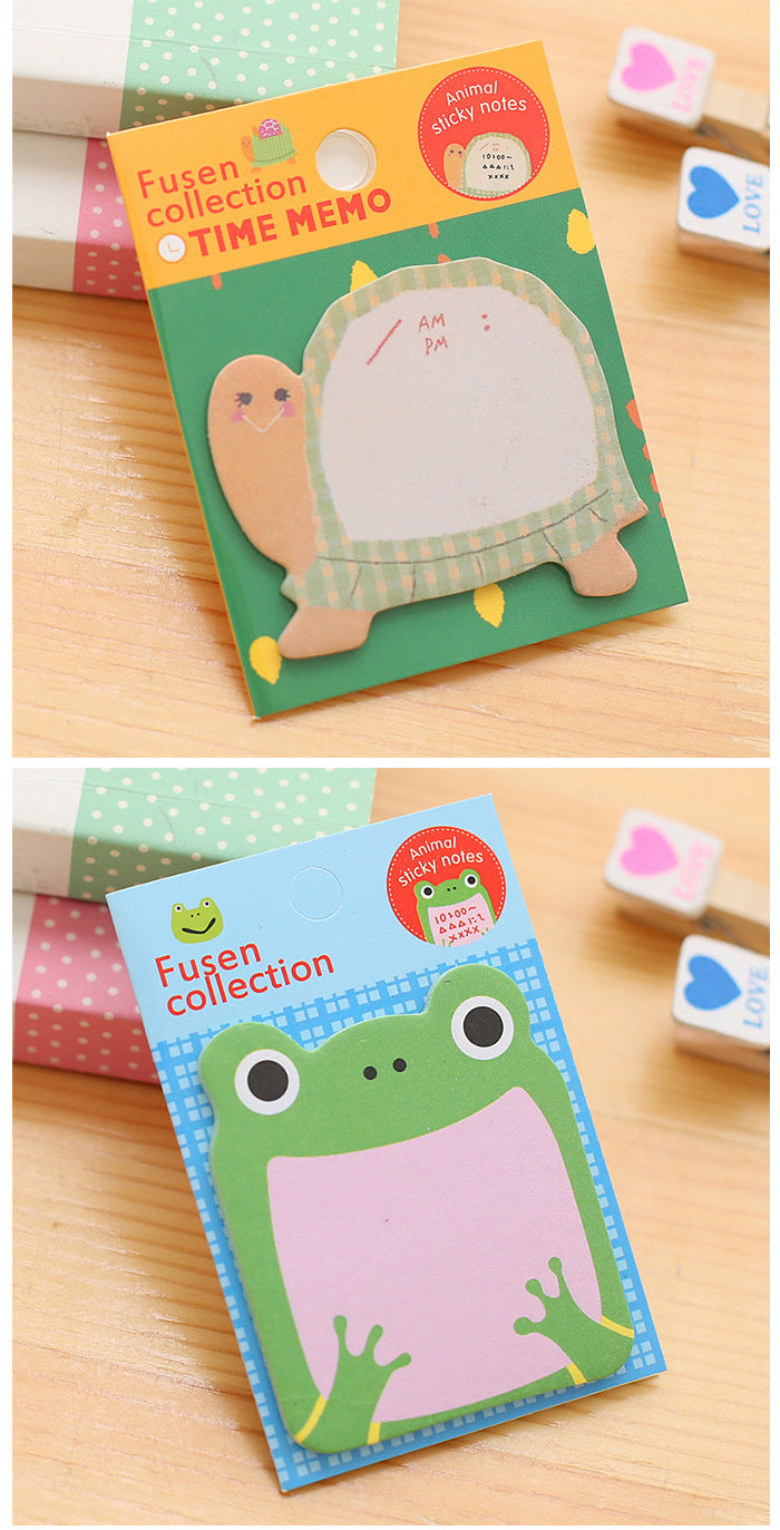Cute frog cartoon sticky note