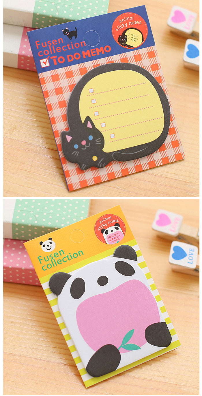 Playful pig cartoon sticky note