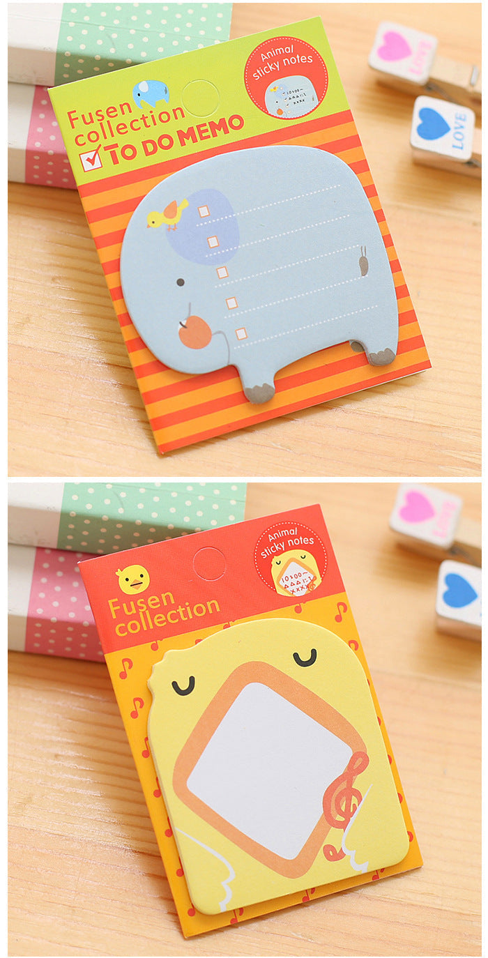 Cheerful rabbit sticky note design