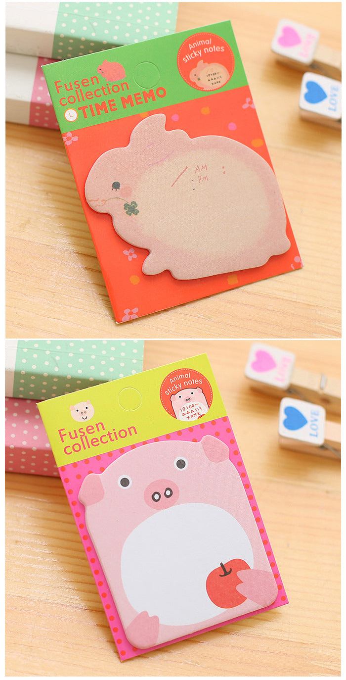 Friendly elephant sticky note