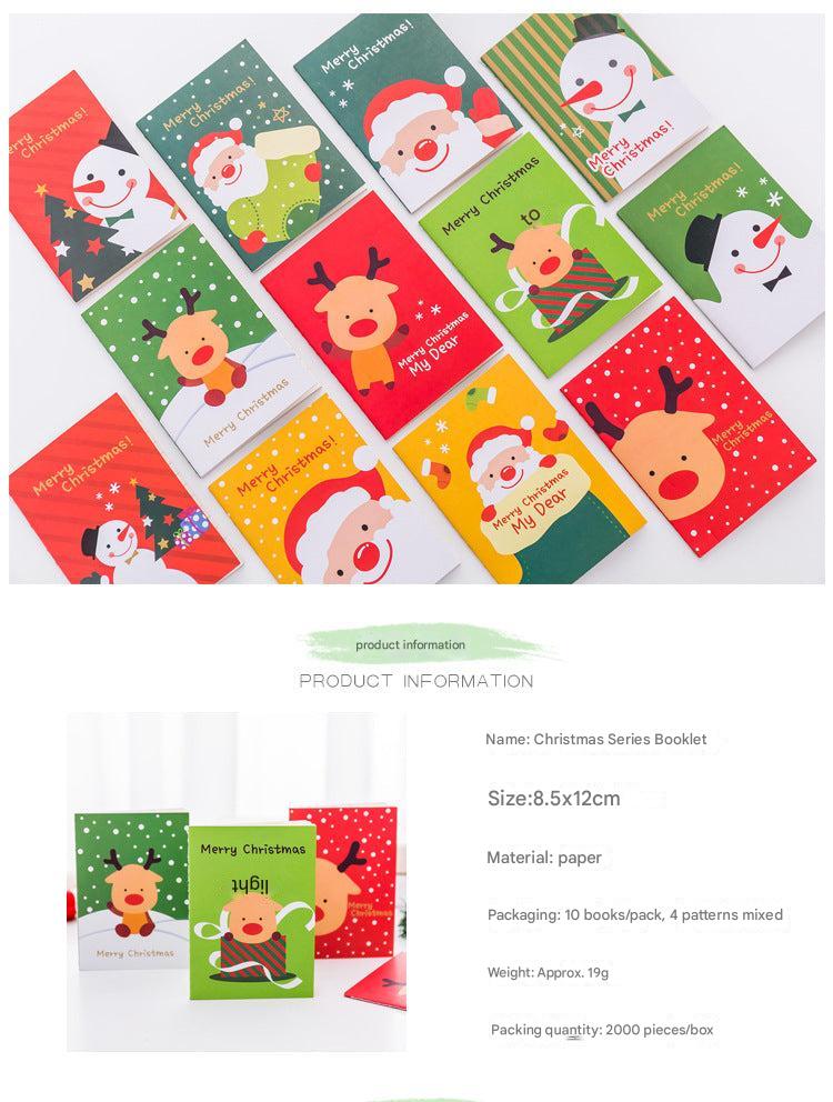Christmas tree decorated pocket notepad