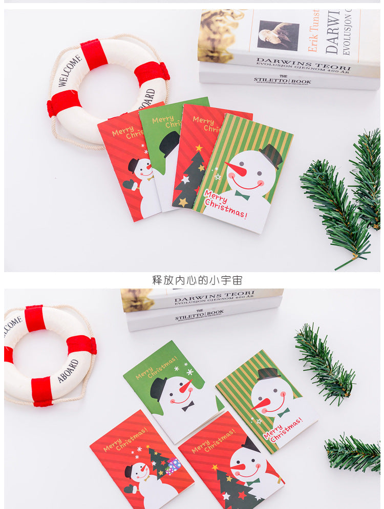 Multiple assorted Christmas cartoon notepads