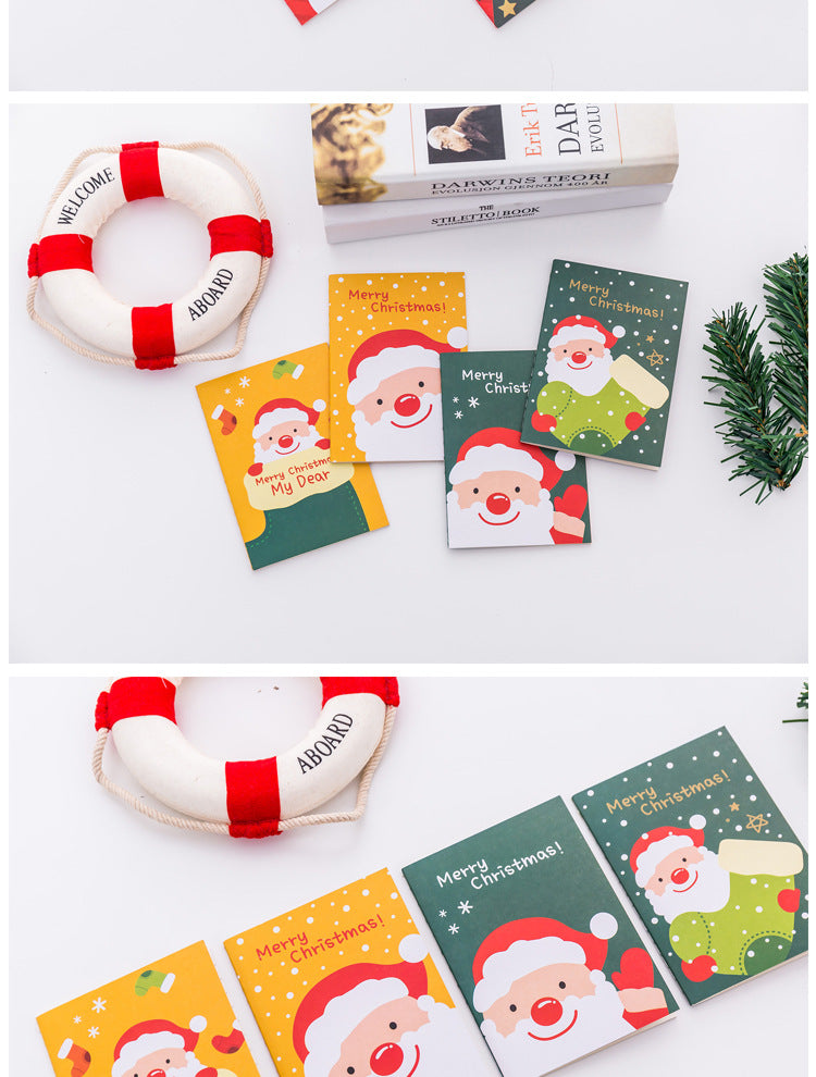Holiday themed mini journals in various designs