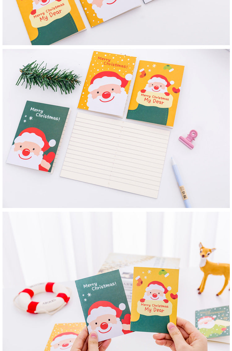 Brightly coloured Christmas stationery notebooks
