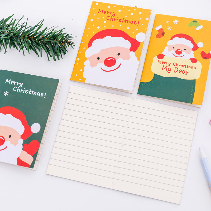 Christmas tree decorated pocket notepad