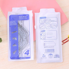 Clear 15cm ruler and triangle rulers - Image 2