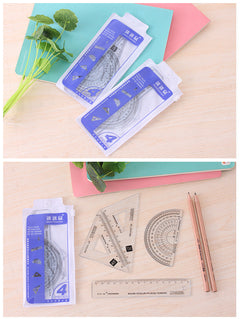 Protractor and triangle rulers visible - Image 8