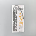 Elegant metal bookmark design 7 with unique graphics