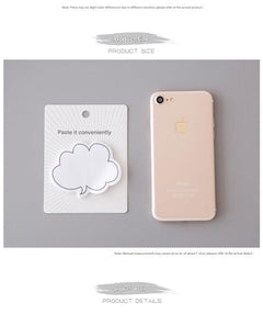 flat lay of vibrant sticky notes with cloud design