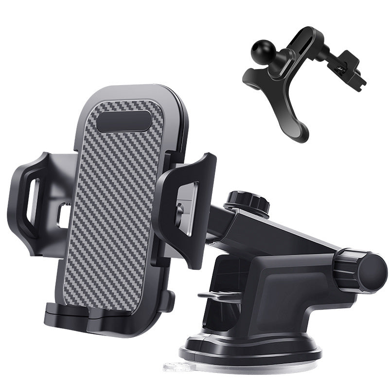 Smartphone securely held by dashboard mount