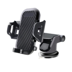 Universal phone bracket with suction features