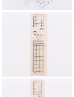 Image of a durable clear acrylic ruler