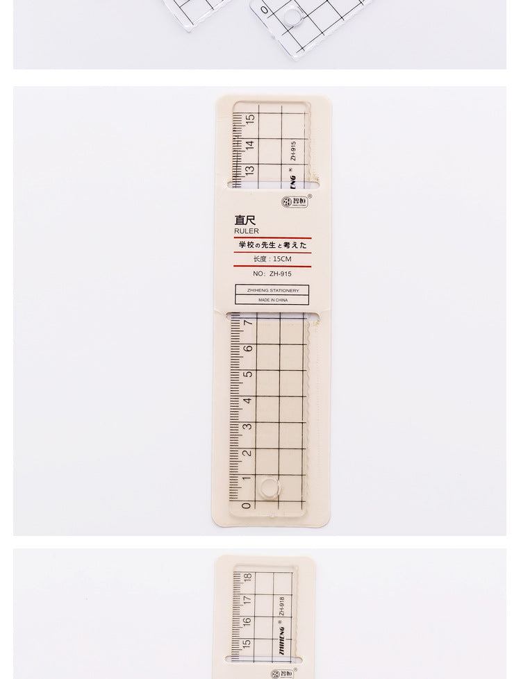 Image of a durable clear acrylic ruler