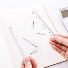 Multiple sizes of clear acrylic rulers