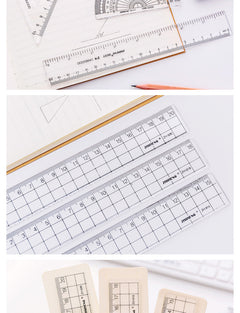 Custom logo printed on an acrylic ruler