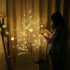 Tabletop version of LED birch tree light