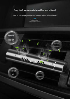 Various fragrance options for car fresheners displayed