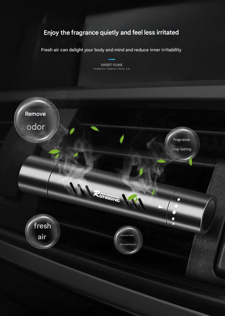 Various fragrance options for car fresheners displayed