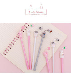 Lightweight gel pen in hand for easy writing