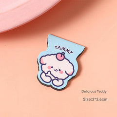 Charming magnetic bookmark featuring Strawberry Cake Bunny