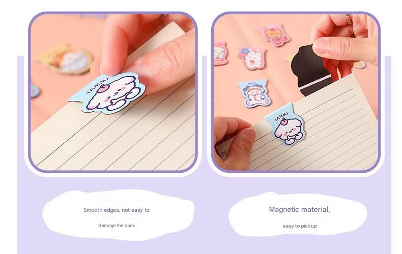 Charming magnetic bookmark of an Editable Cat