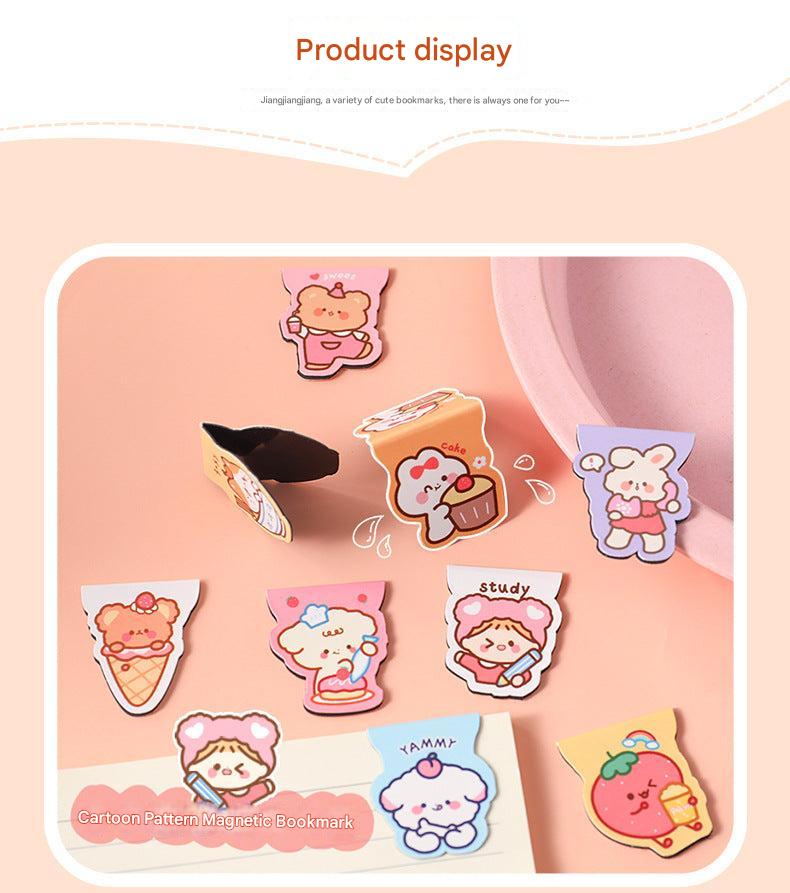 Charming magnetic bookmark featuring Layer Cake Rabbit