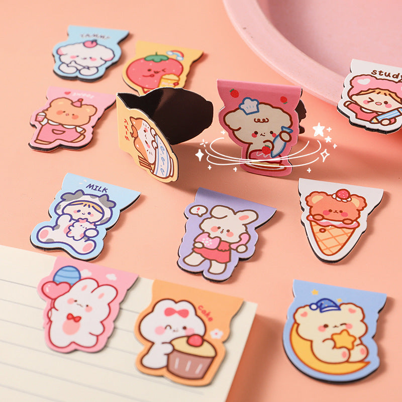 Charming magnetic bookmark with Decoration Teddy Bear design